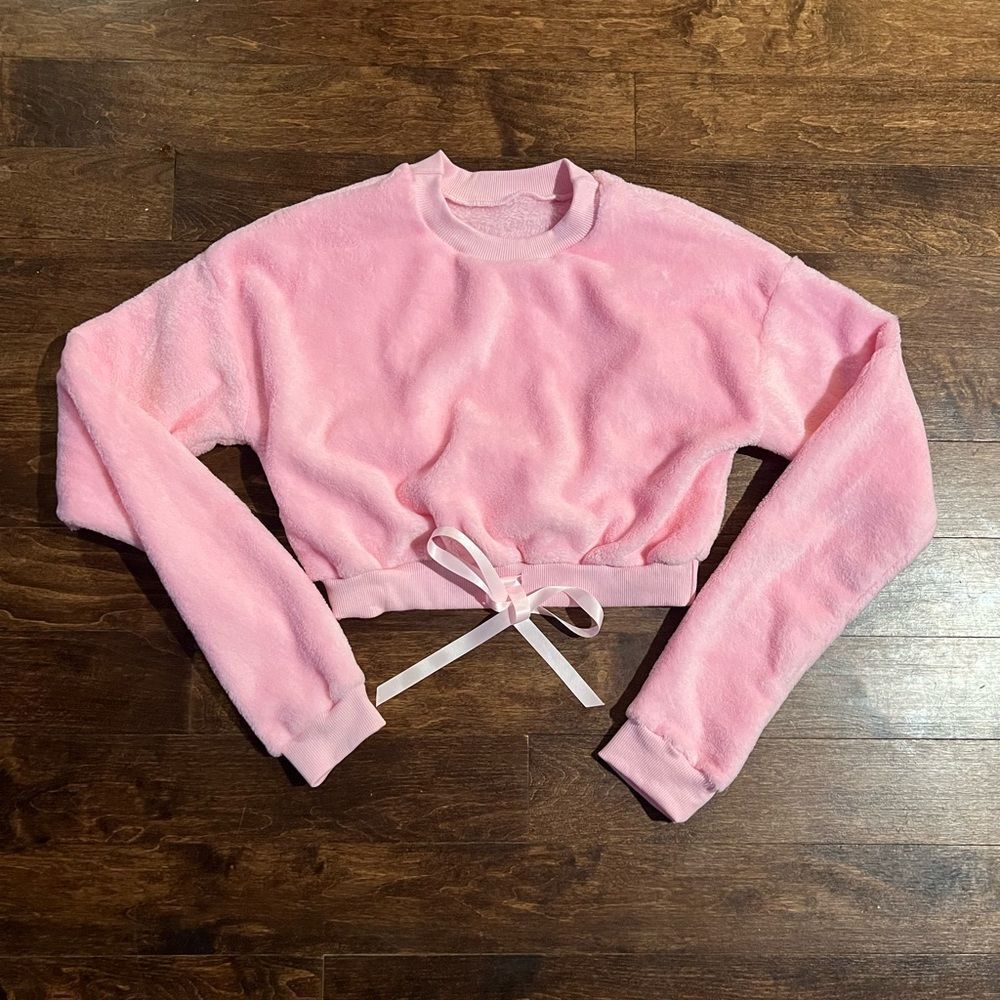 Pink Crop Sweater